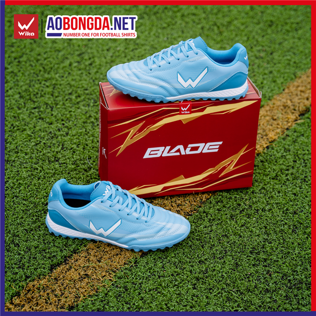 Giày bóng đá Wika Blade Kid Xanh Dương